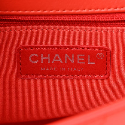 Chanel Calfskin Stitched Small Ring My Bag Flap Crossbody Red 6 of 15