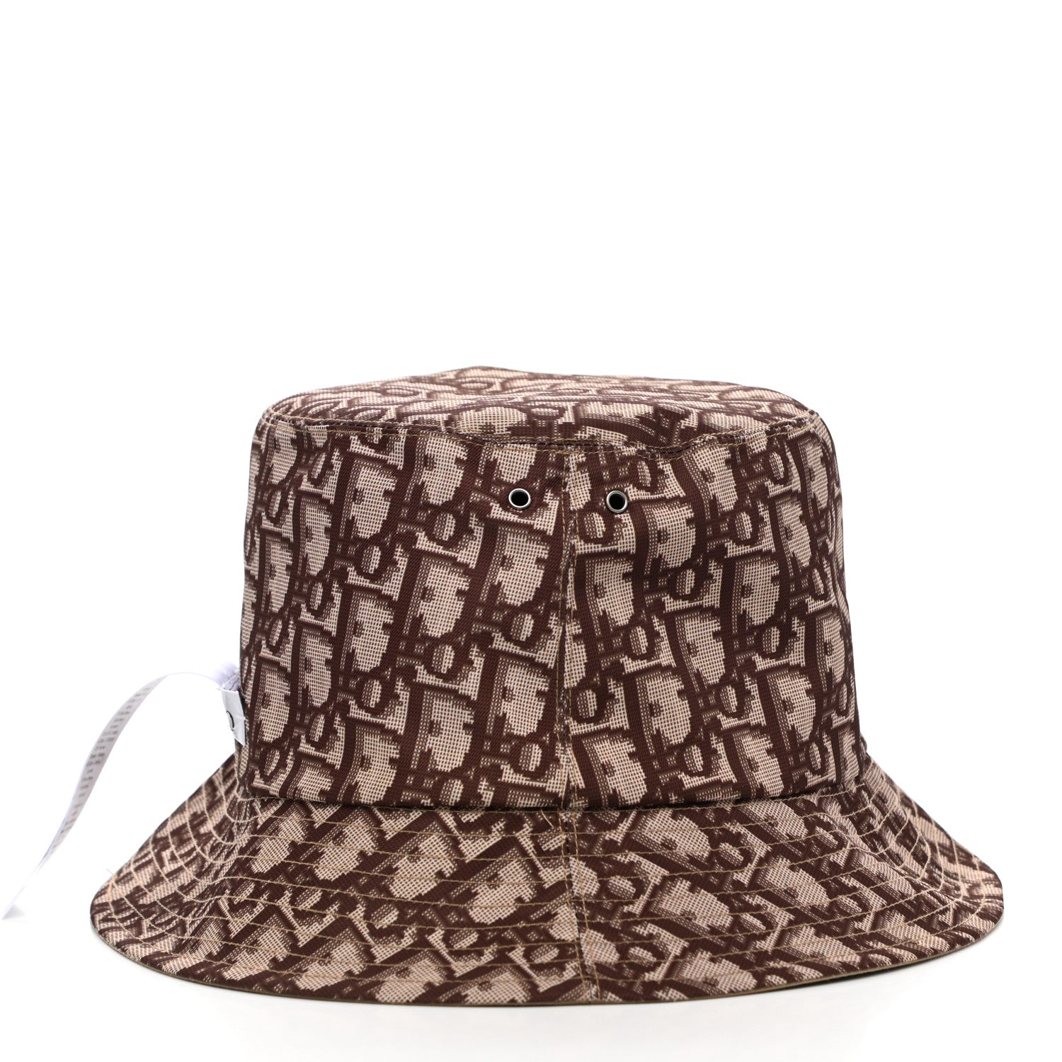 Christian Dior Oblique Reversible Teddy-D Brim Bucket Hat 57 Beige 12 of 15