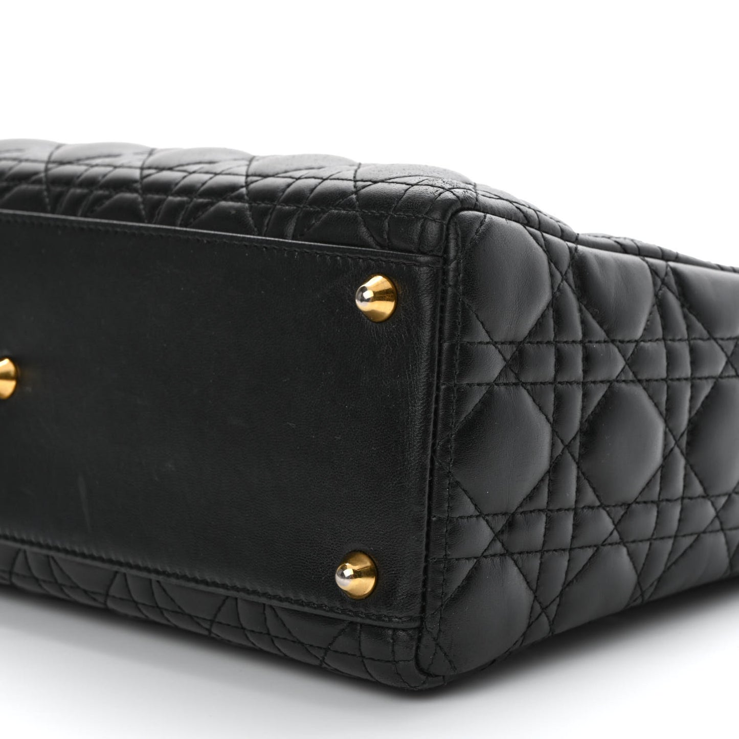 Lambskin Cannage Large Lady Dior Black