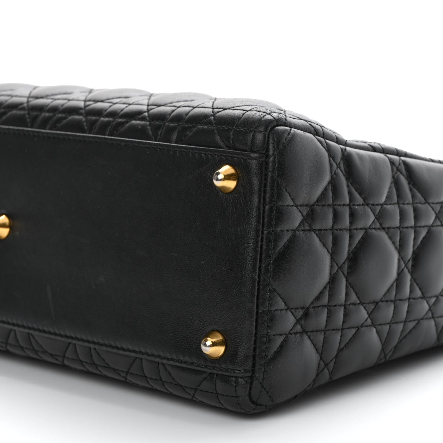 Christian Dior Lambskin Cannage Large Lady Dior Black 10 of 10