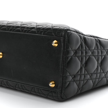 Christian Dior Lambskin Cannage Large Lady Dior Black 10 of 10