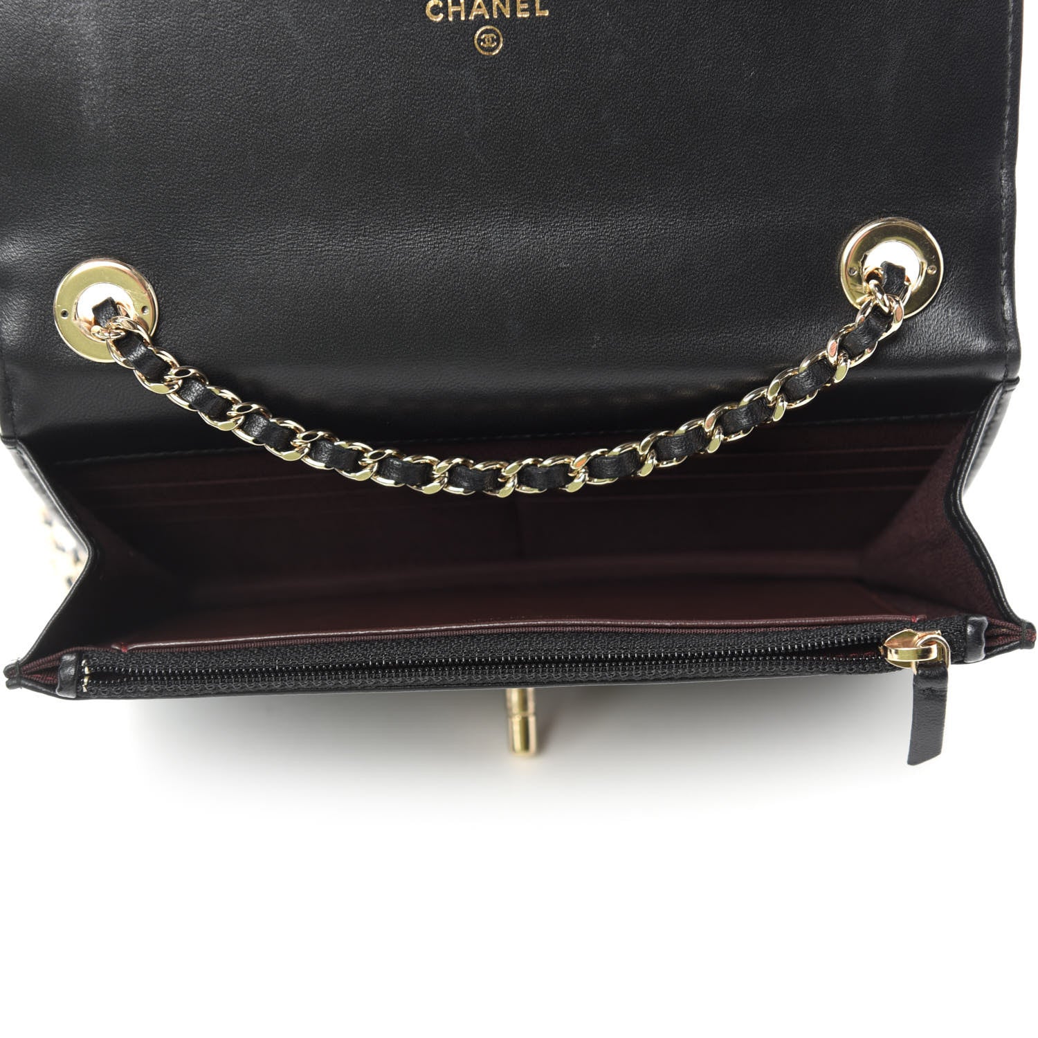 Chanel Lambskin Quilted Trendy CC Wallet On Chain WOC Black 5 of 14