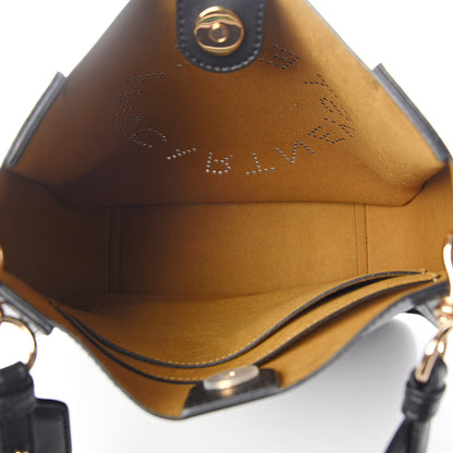 Stella McCartney Eco Alter Nappa Perforated Logo Mini Crossbody Black 4 of 8