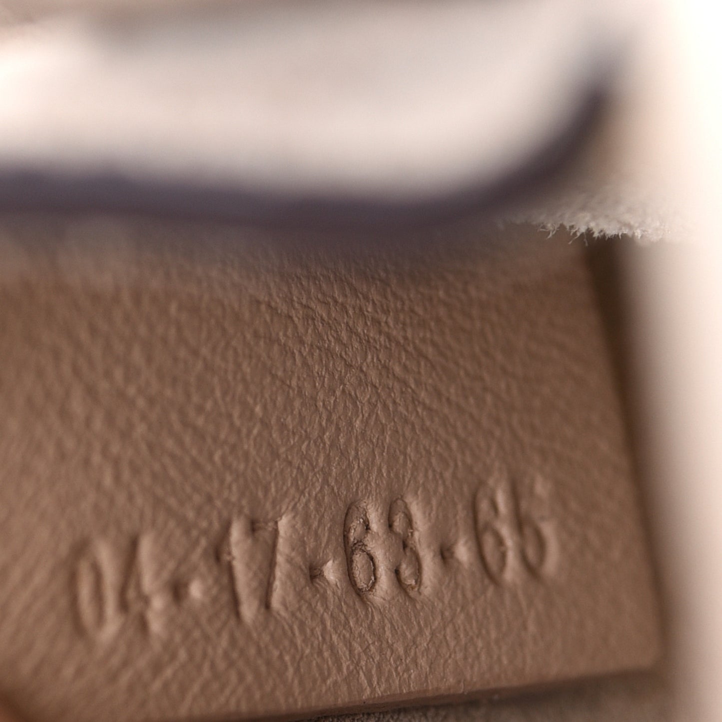 Calfskin Suede Small Nile Bracelet Bag Motty Grey