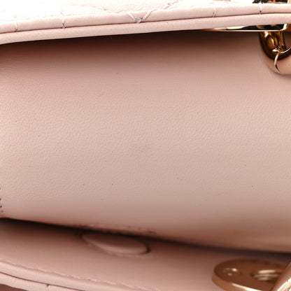 Christian Dior Lambskin Cannage Medium Lady D-Joy Light Pink 12 of 13