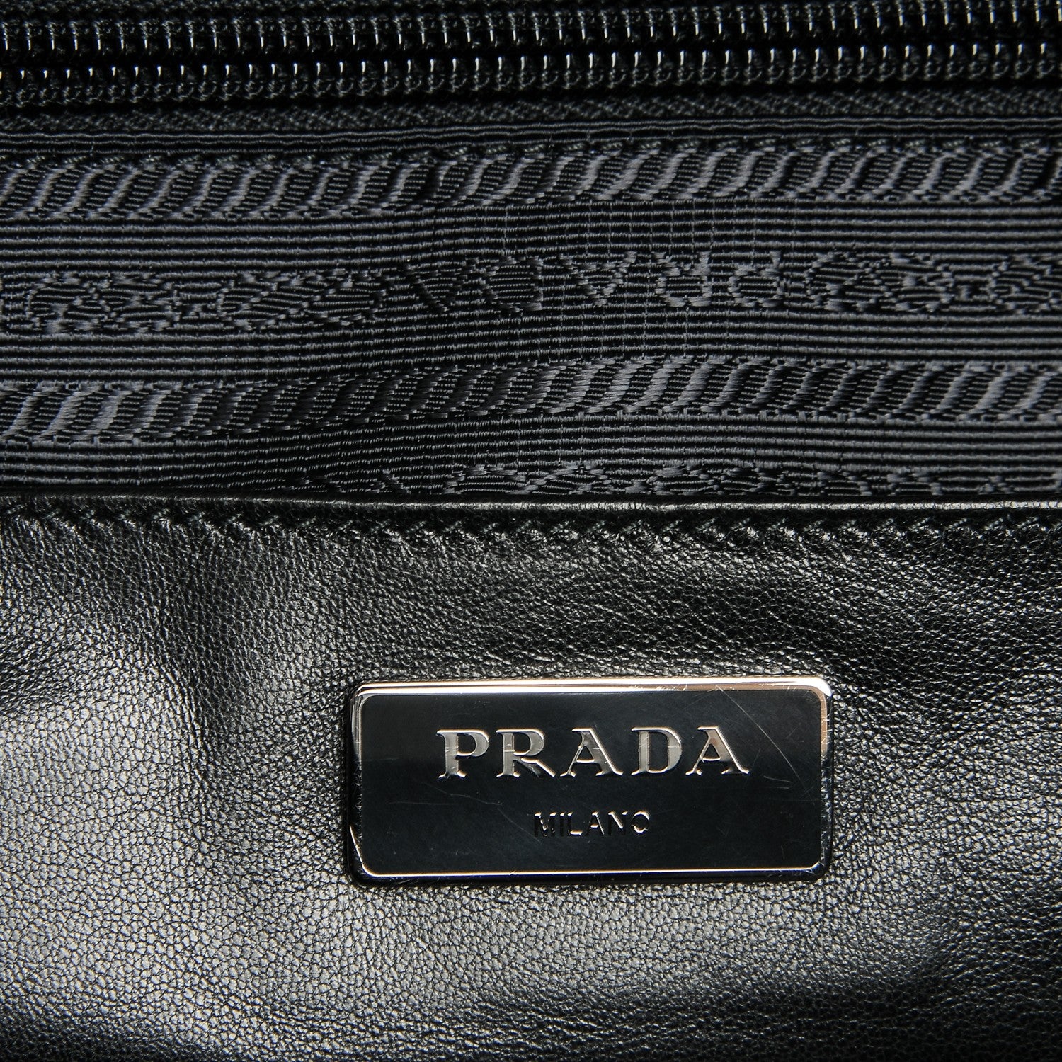 Prada Tessuto Nylon Tassel Duffel Bag Black 6 of 7