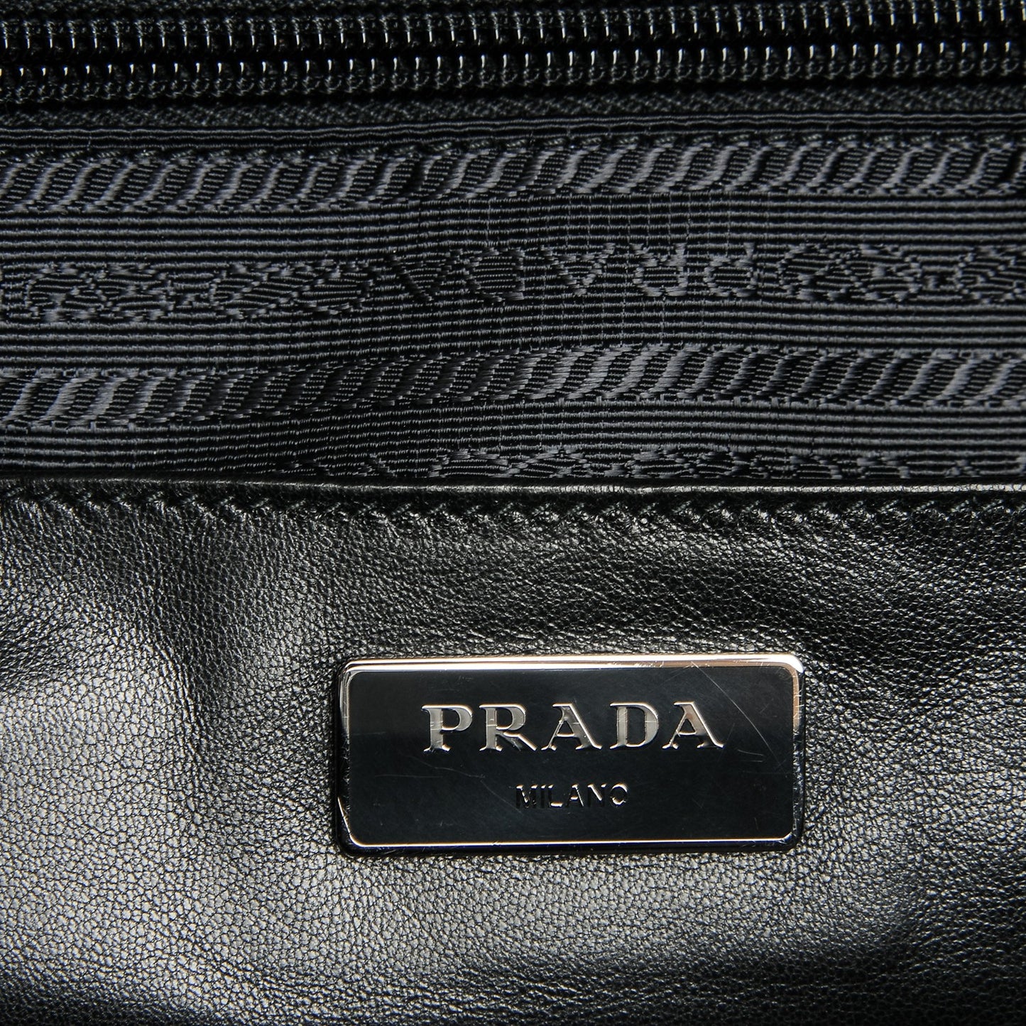Tessuto Nylon Tassel Duffel Bag Black