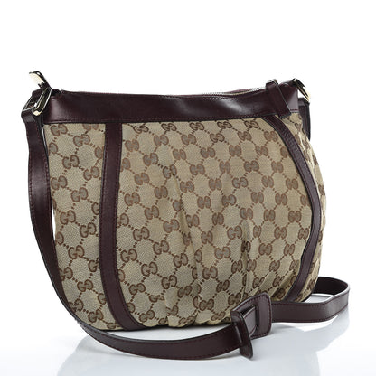 Gucci Crystal Monogram Small D Gold Ring Messenger Purple 3 of 13