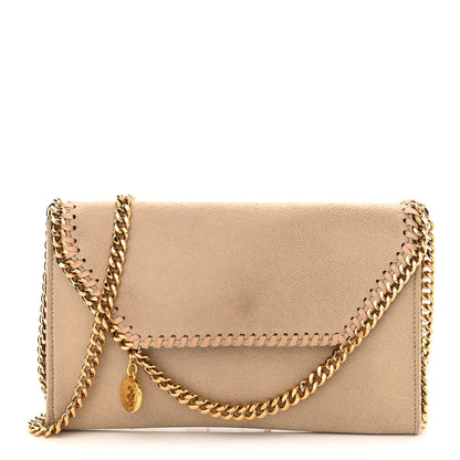 Stella McCartney Shaggy Deer Mini Falabella Crossbody Bag Beige 1 of 8