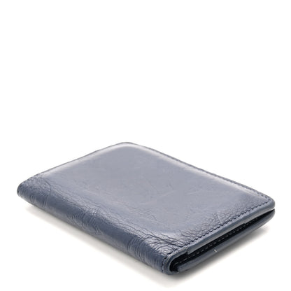 Louis Vuitton Calfskin Monogram Shadow Pocket Organizer Navy Blue 4 of 7