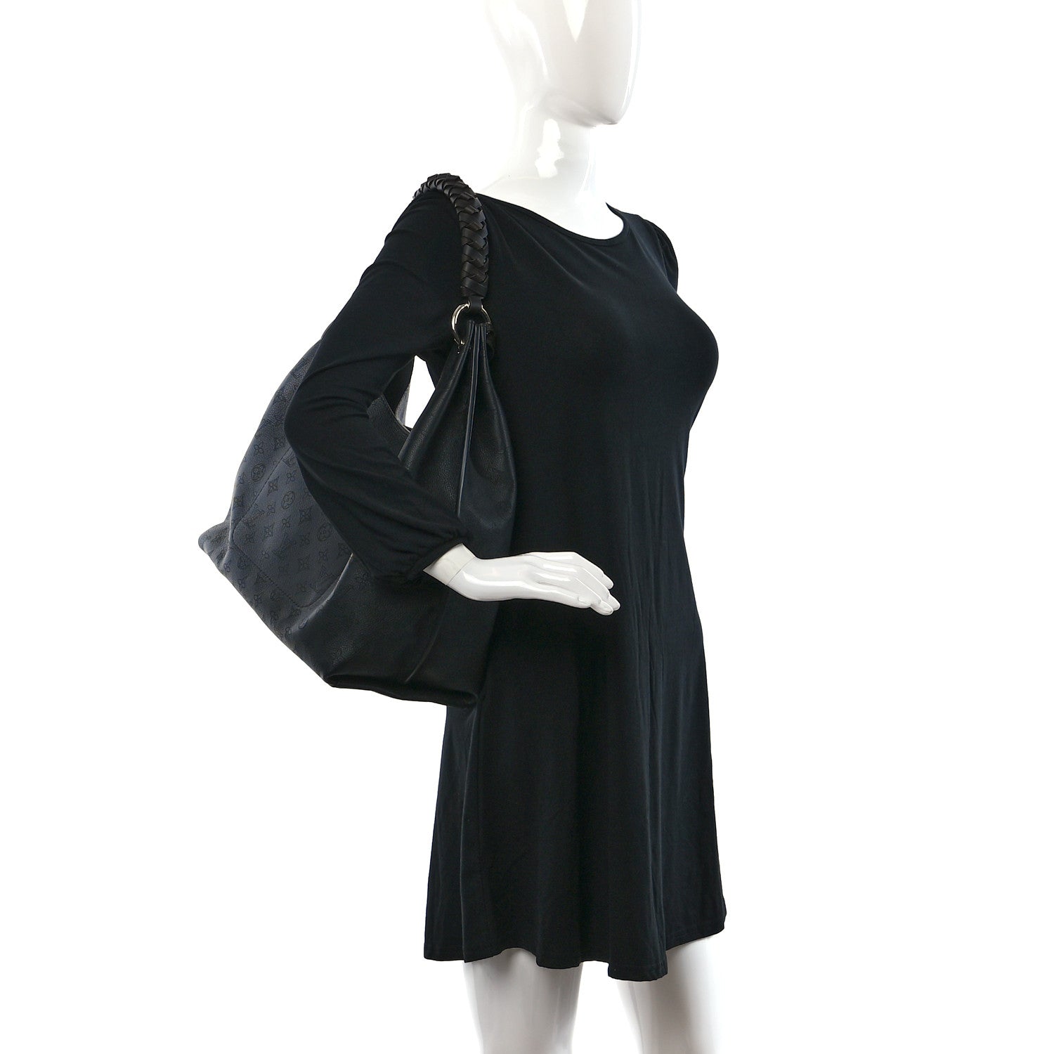 Louis Vuitton Mahina Carmel Hobo Black 2 of 10