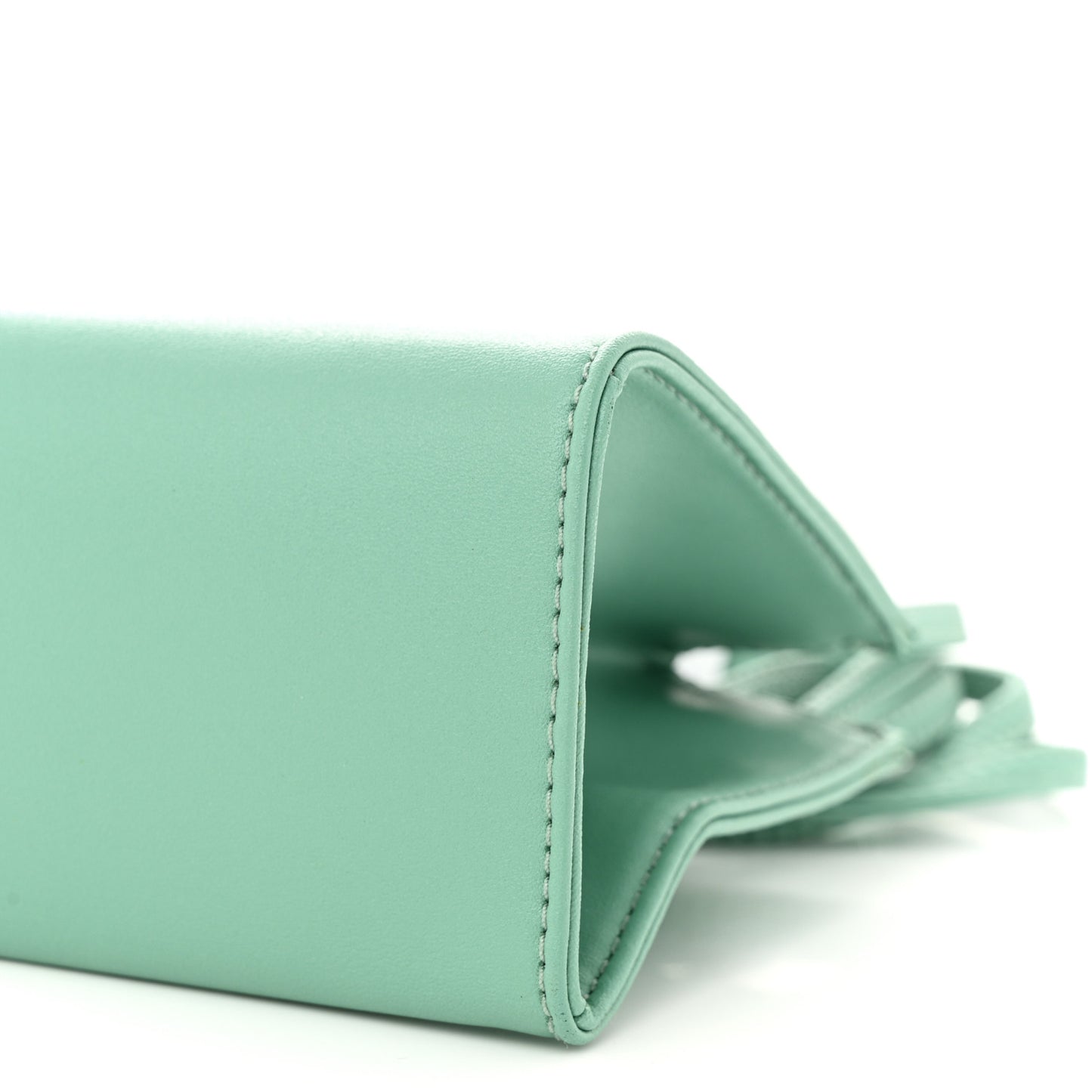 Vegan Leather Small Shopping Bag Sage