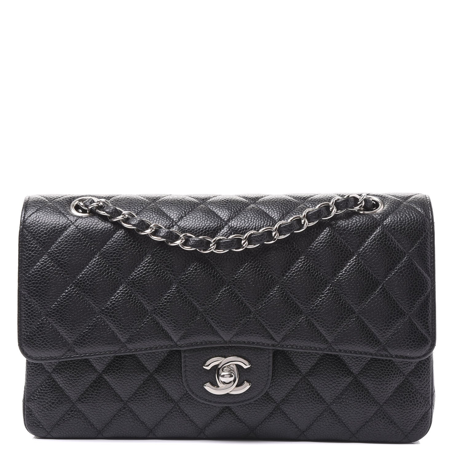 Chanel Caviar Quilted Medium Double Flap Black 1 of 10