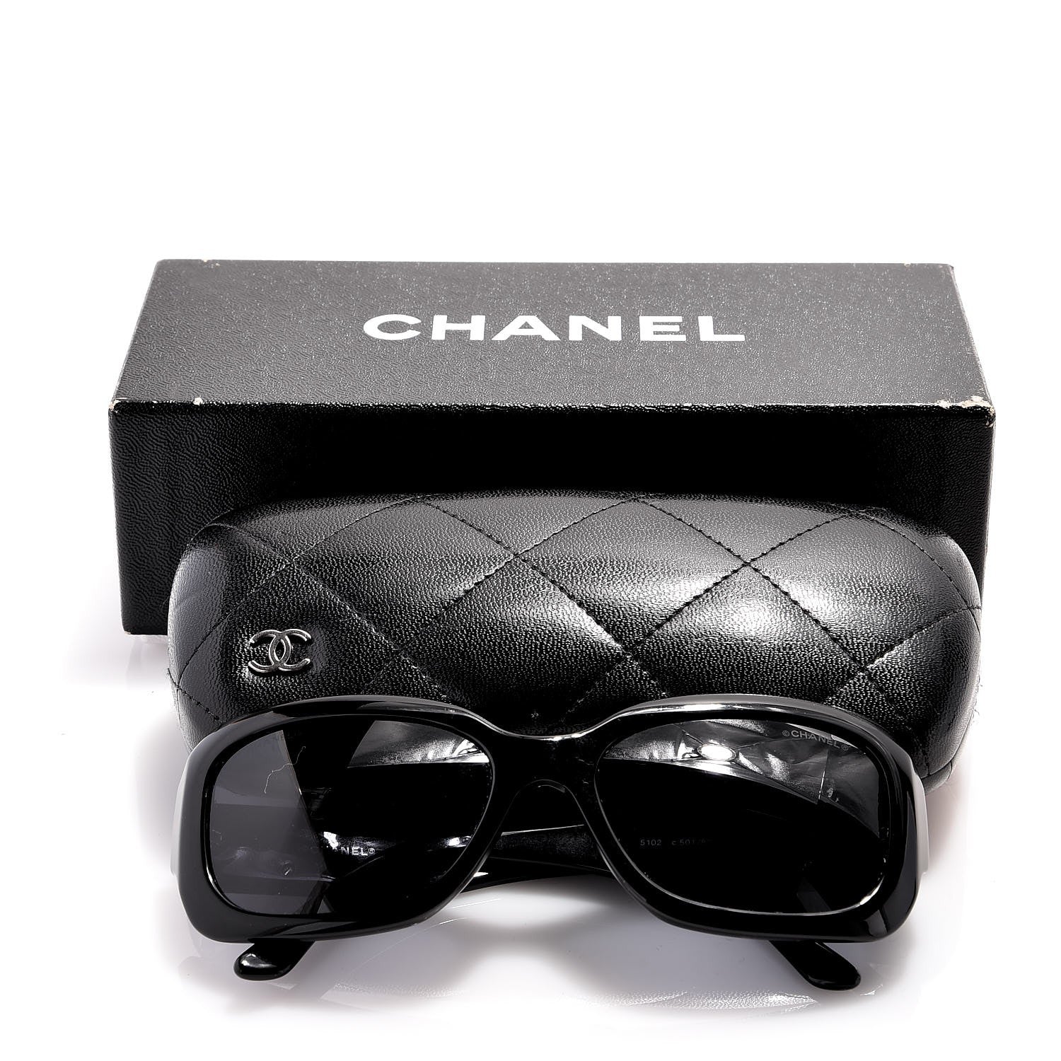 Chanel CC Sunglasses 5102 Black 7 of 7
