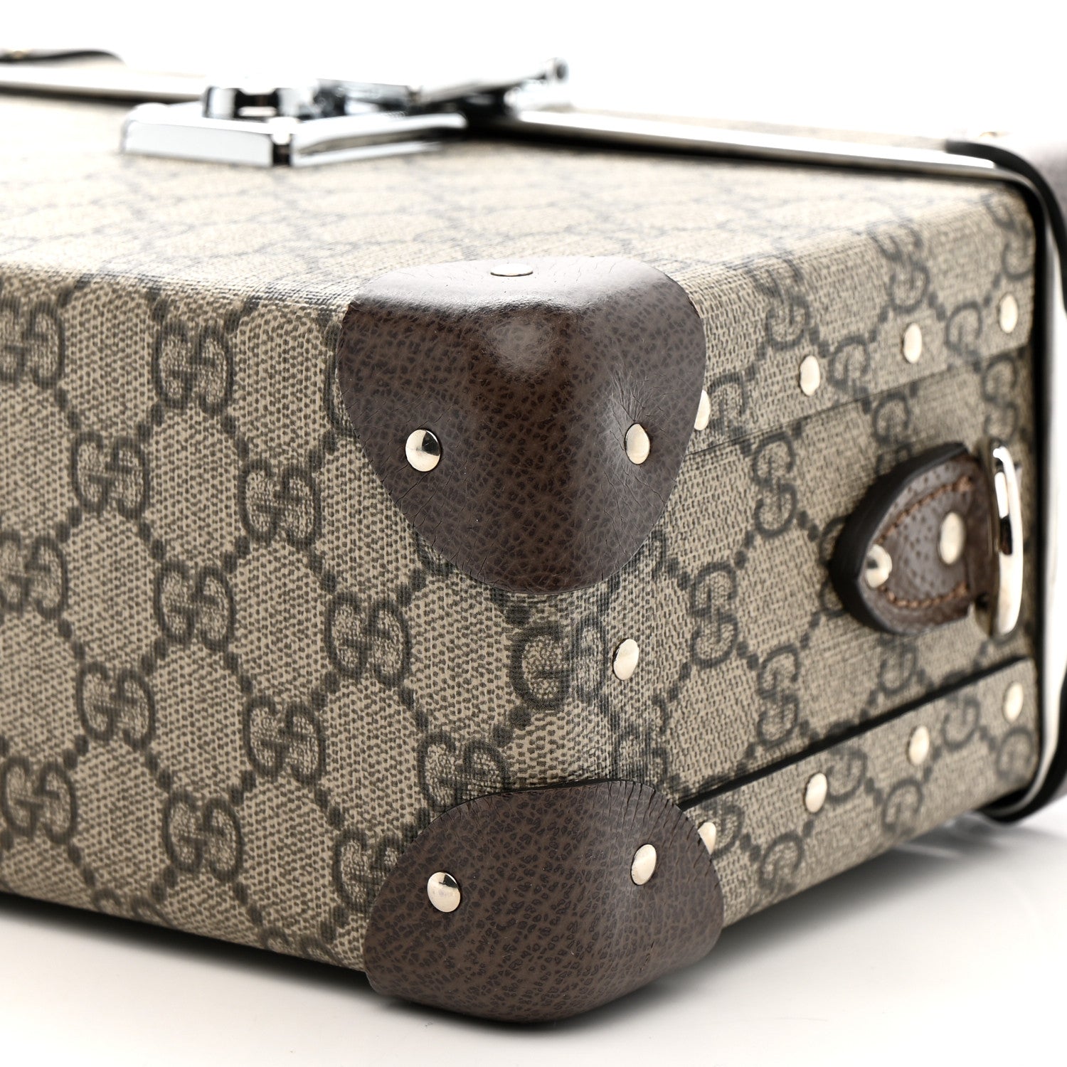 Gucci GG Supreme Monogram Globe-Trotter Beauty Case Brown 10 of 13