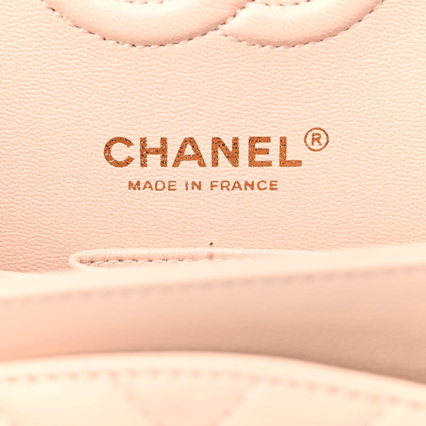 Caviar Chevron Quilted Small Double Flap Beige
