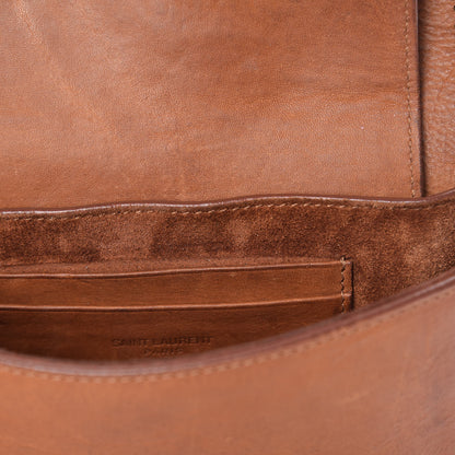 Saint Laurent Calfskin Whipstitch Toy Charlotte Messenger Bag Cognac 8 of 21