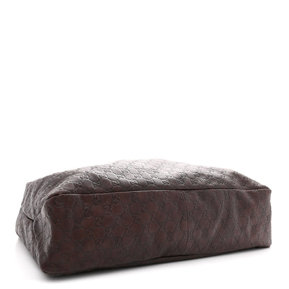 Gucci Guccissima Large Horsebit Chain Hobo Chocolate 4 of 12