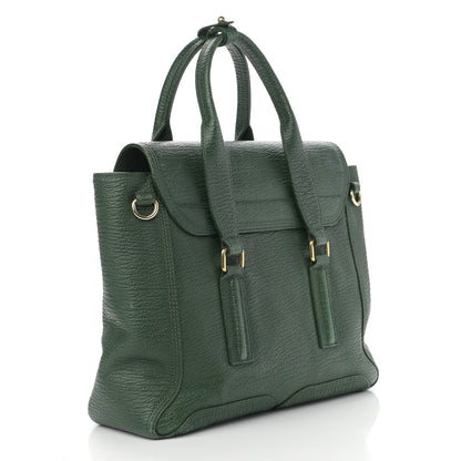 3.1 Phillip Lim Textured Calfskin Medium Pashli Satchel Jade 3 of 17