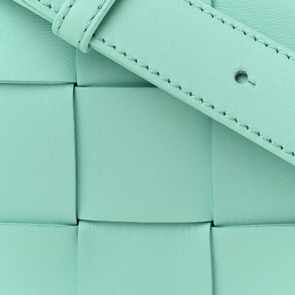 Bottega Veneta Lambskin Maxi Intrecciato Small Cassette Crossbody Bag Celadon 7 of 9