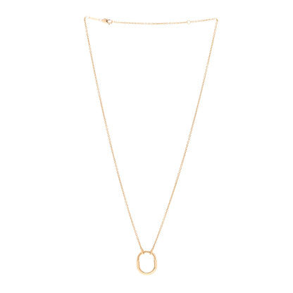 Tiffany 18K Yellow Gold Small Lock Pendant Necklace 3 of 6