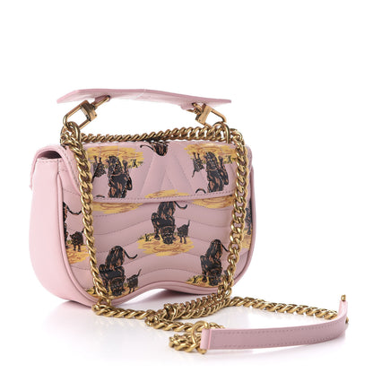 Louis Vuitton Calfskin Leopard Print New Wave Chain PM Light Pink 3 of 10