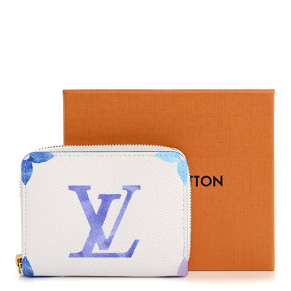 Louis Vuitton Monogram Giant By The Pool Zippy Coin Purse Blue 7 of 7