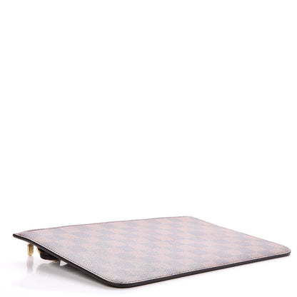 Louis Vuitton Damier Ebene Neverfull MM GM Pochette Rose Ballerine 4 of 8