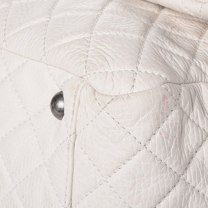 Chanel Calfskin Quilted XXL Travel Flap Bag White 12 of 12