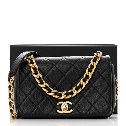 Chanel Caviar Quilted Small Fashion Therapy Flap Bag Black 11 of 11