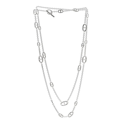 Hermes Sterling Silver Farandole Necklace 160 3 of 6