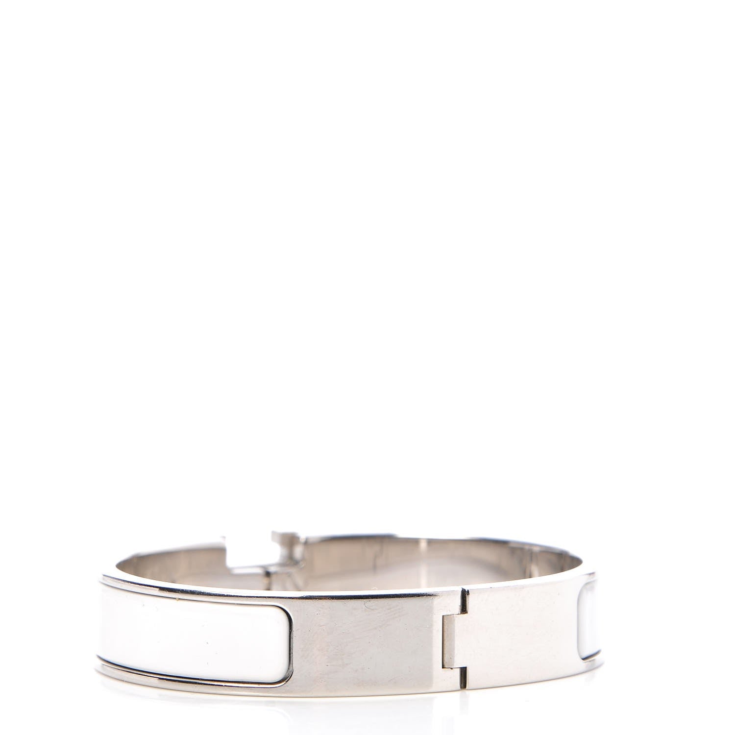 Hermes Enamel Narrow Clic Clac H Bracelet PM White 3 of 6
