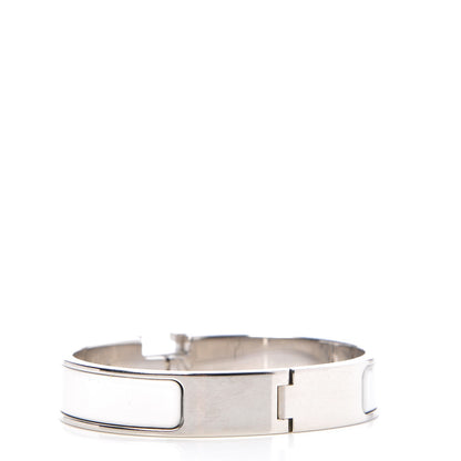 Hermes Enamel Narrow Clic Clac H Bracelet PM White 3 of 6