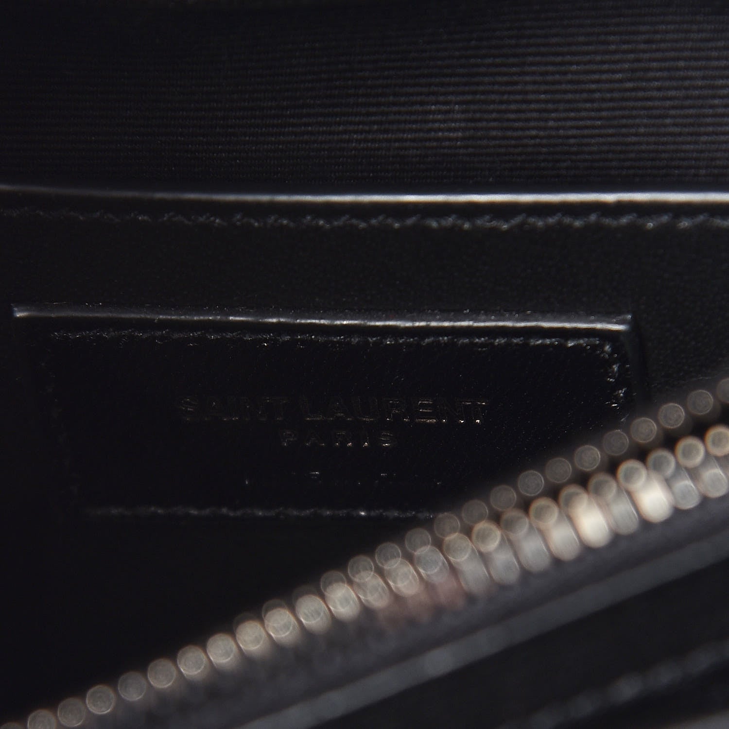 Saint Laurent Sheepskin Matelasse Chevron Monogram Medium College Bag Black 8 of 11