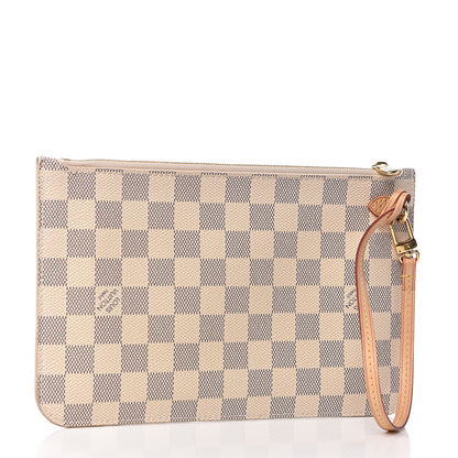 Louis Vuitton Damier Azur Neverfull MM GM Pochette 3 of 8