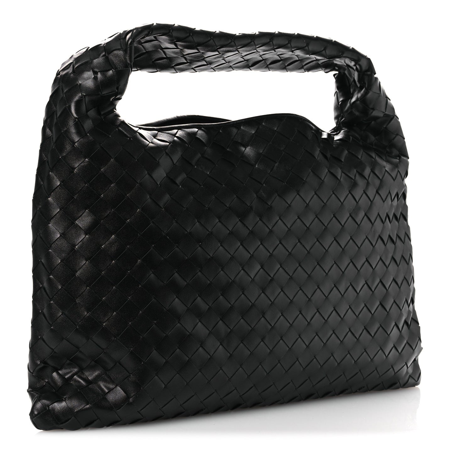 Calfskin Intrecciato Small Hop Black