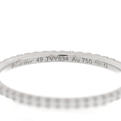 Cartier 18K White Gold Diamond 1.5mm Étincelle de Cartier Wedding Band Ring 49 5 4 of 5