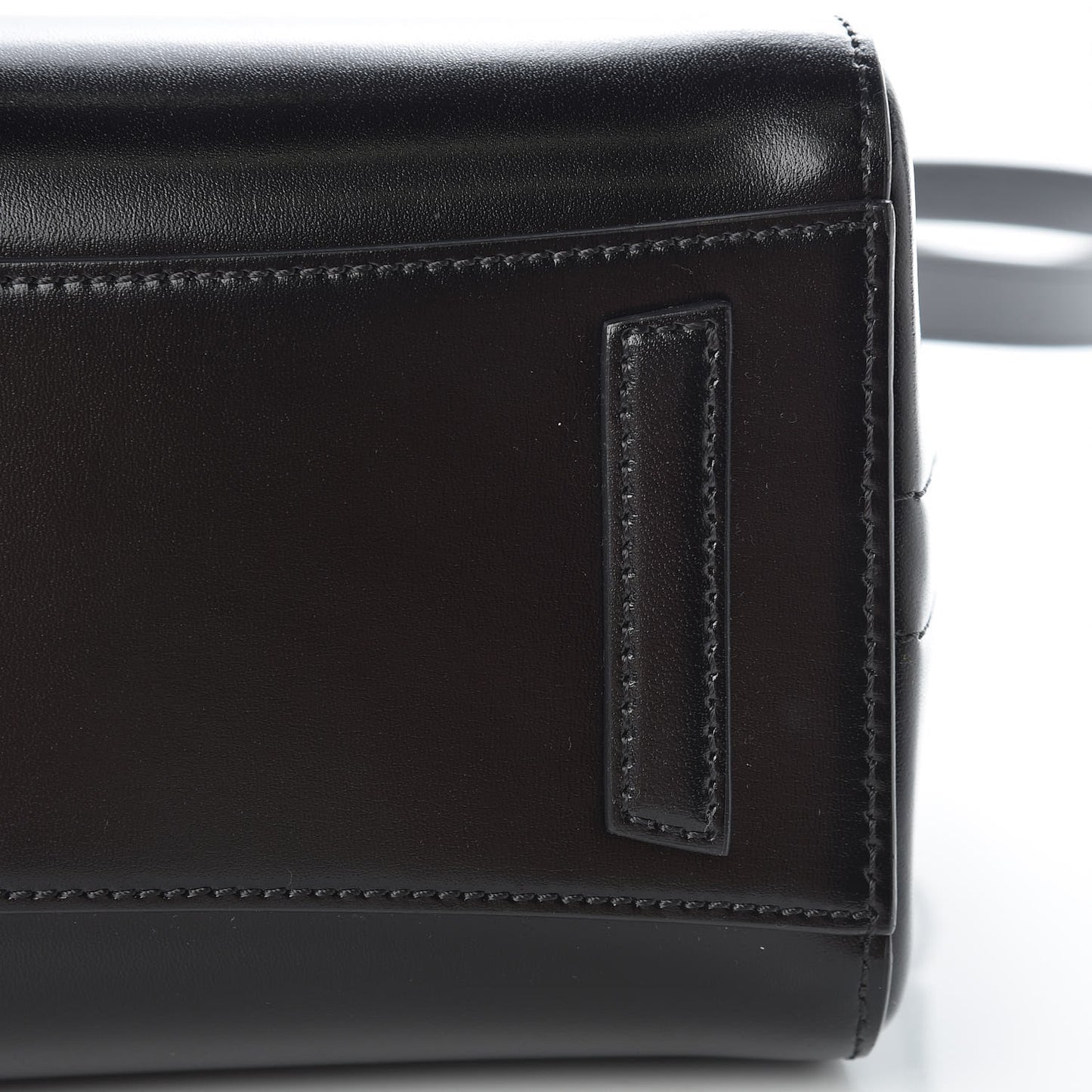Shiny Lord Calfskin Mini Antigona Black