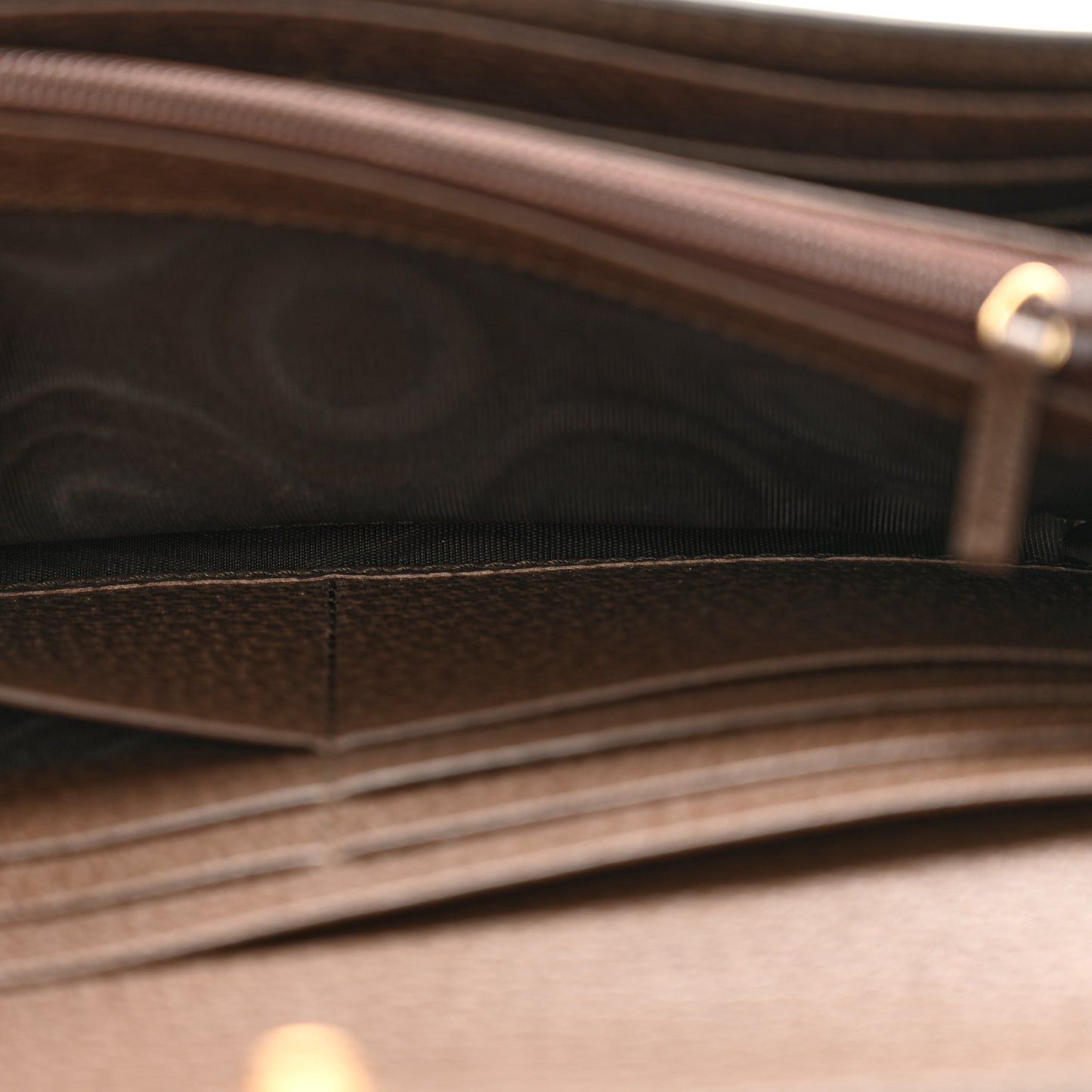 GG Supreme Monogram Web Ophidia Continental Wallet Brown