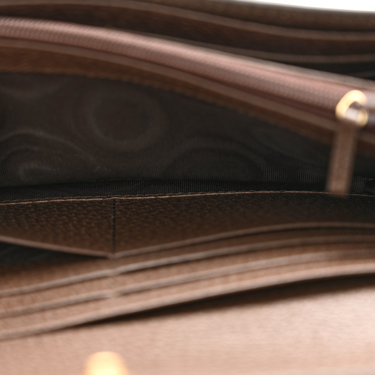 Gucci GG Supreme Monogram Web Ophidia Continental Wallet Brown 6 of 10