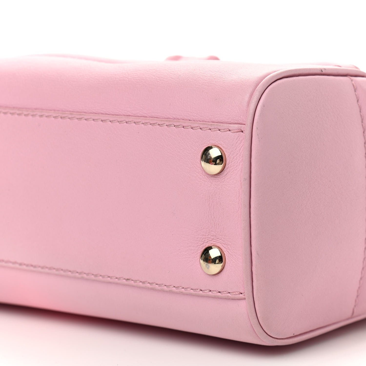 Versace Calfskin Crystal Medium Baroque Palazzo Empire Bag Pink 10 of 19