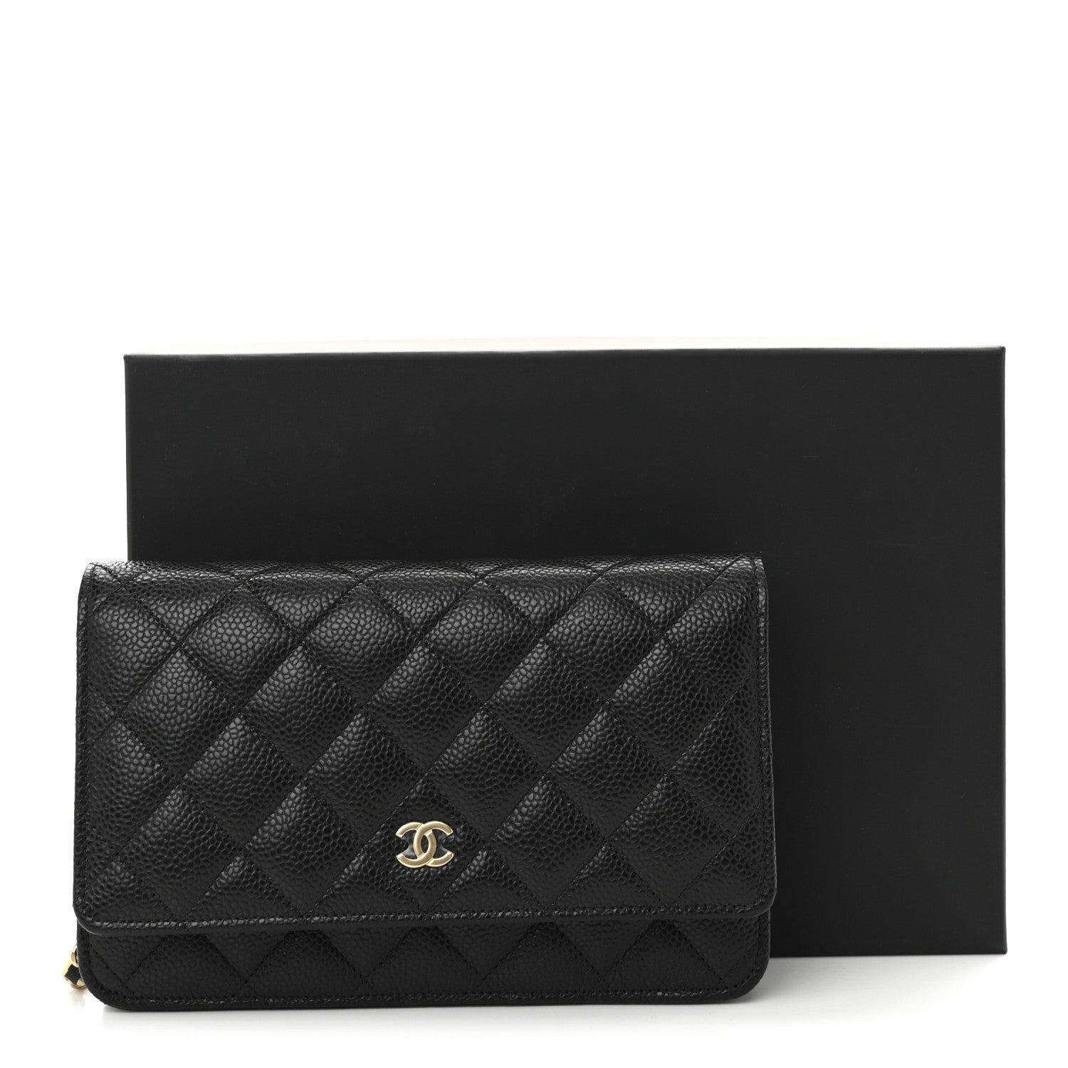 Chanel Caviar Quilted Wallet on Chain WOC Black 12 of 12