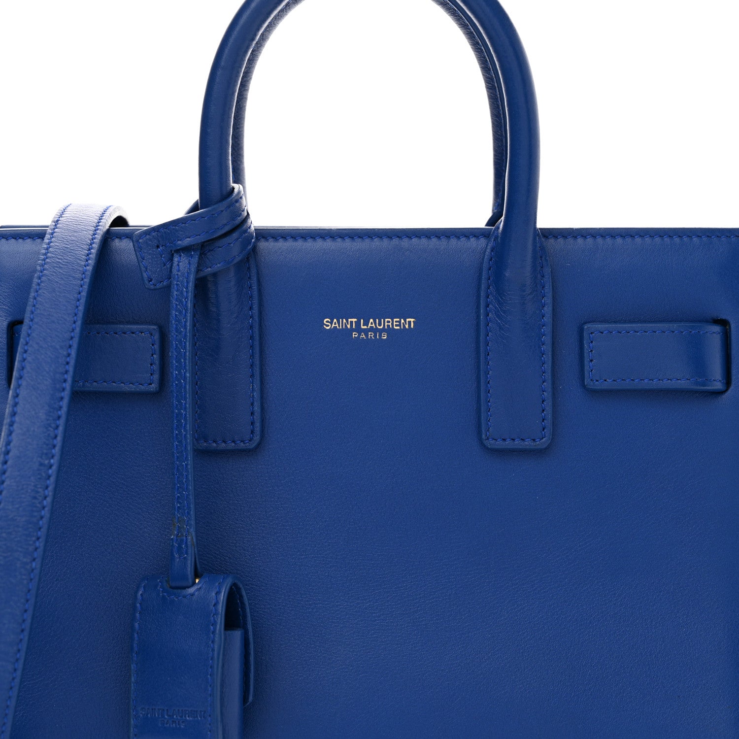 Saint Laurent Calfskin Nano Sac De Jour Cobalt Blue 7 of 12