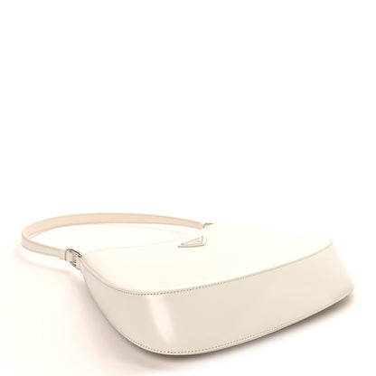 Prada Spazzolato Cleo Shoulder Bag White 4 of 9