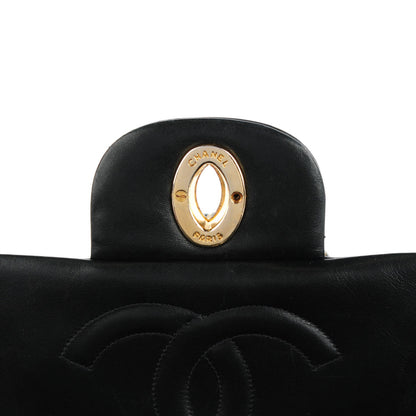 Chanel Lambskin Quilted XL Jumbo Single Flap Black 8 of 10