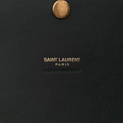 Saint Laurent Raffia Logo Tote Black 6 of 10
