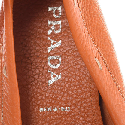 Prada Vitello Daino Loafers 40 Papaya 7 of 11