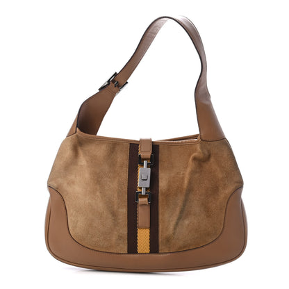 Gucci Suede Small Jackie O Hobo Light Brown 1 of 5