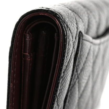 Chanel Caviar Quilted Yen Wallet Black 12 of 12