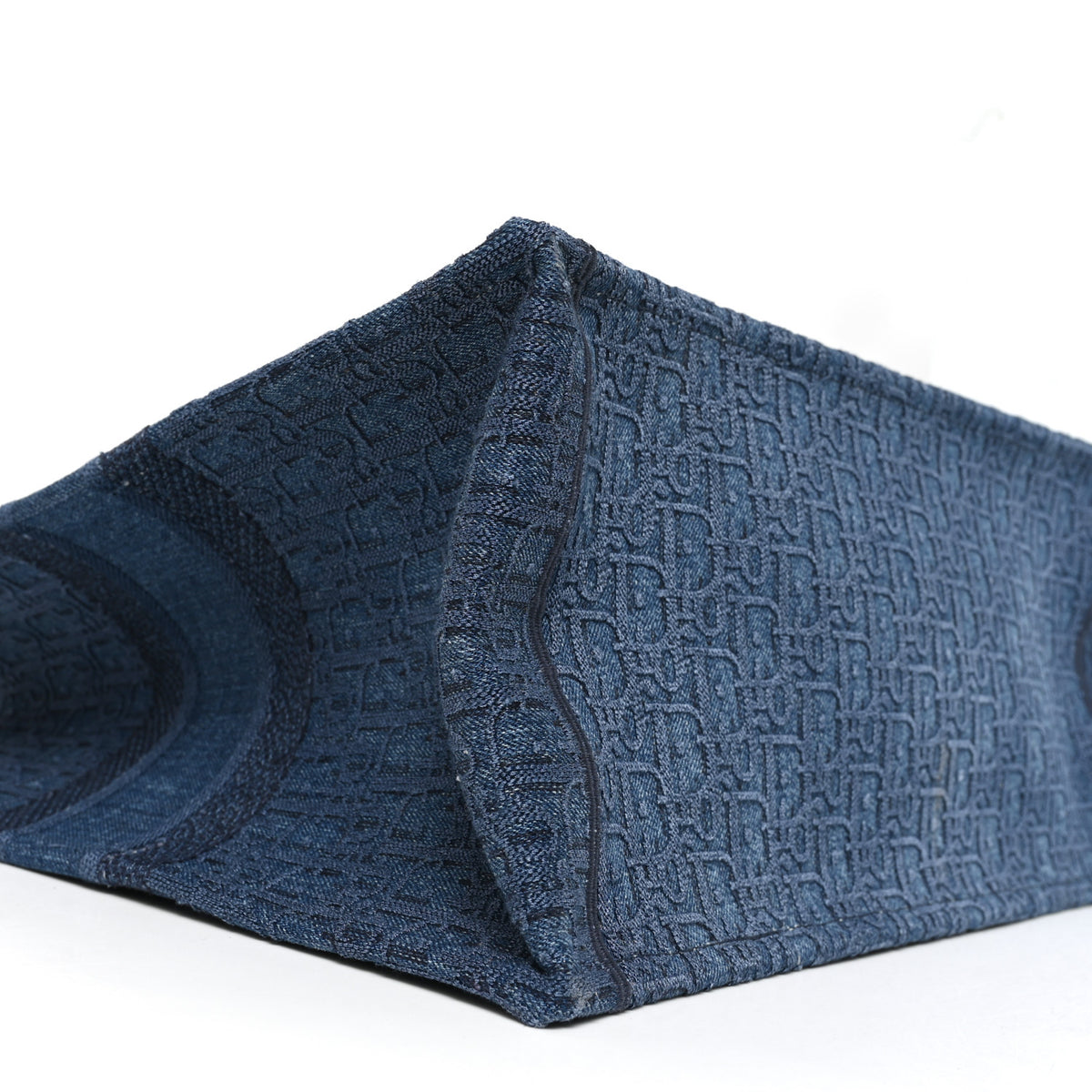 Oblique Denim Book Tote Denim Blue
